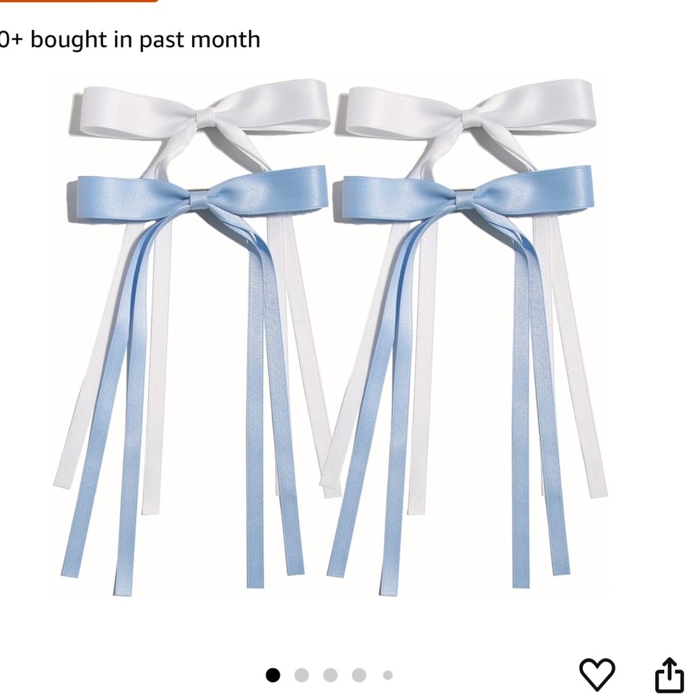Ribbon Bow Hair Clips